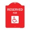 Signmission Graphic Handicapped Reserved Heavy-Gauge Aluminum Architectural Sign, 24" x 18", RW-1824-9837 A-DES-RW-1824-9837 - alternate 1